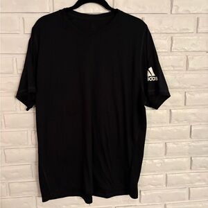 Adidas Men's Short Sleeve Black Tee